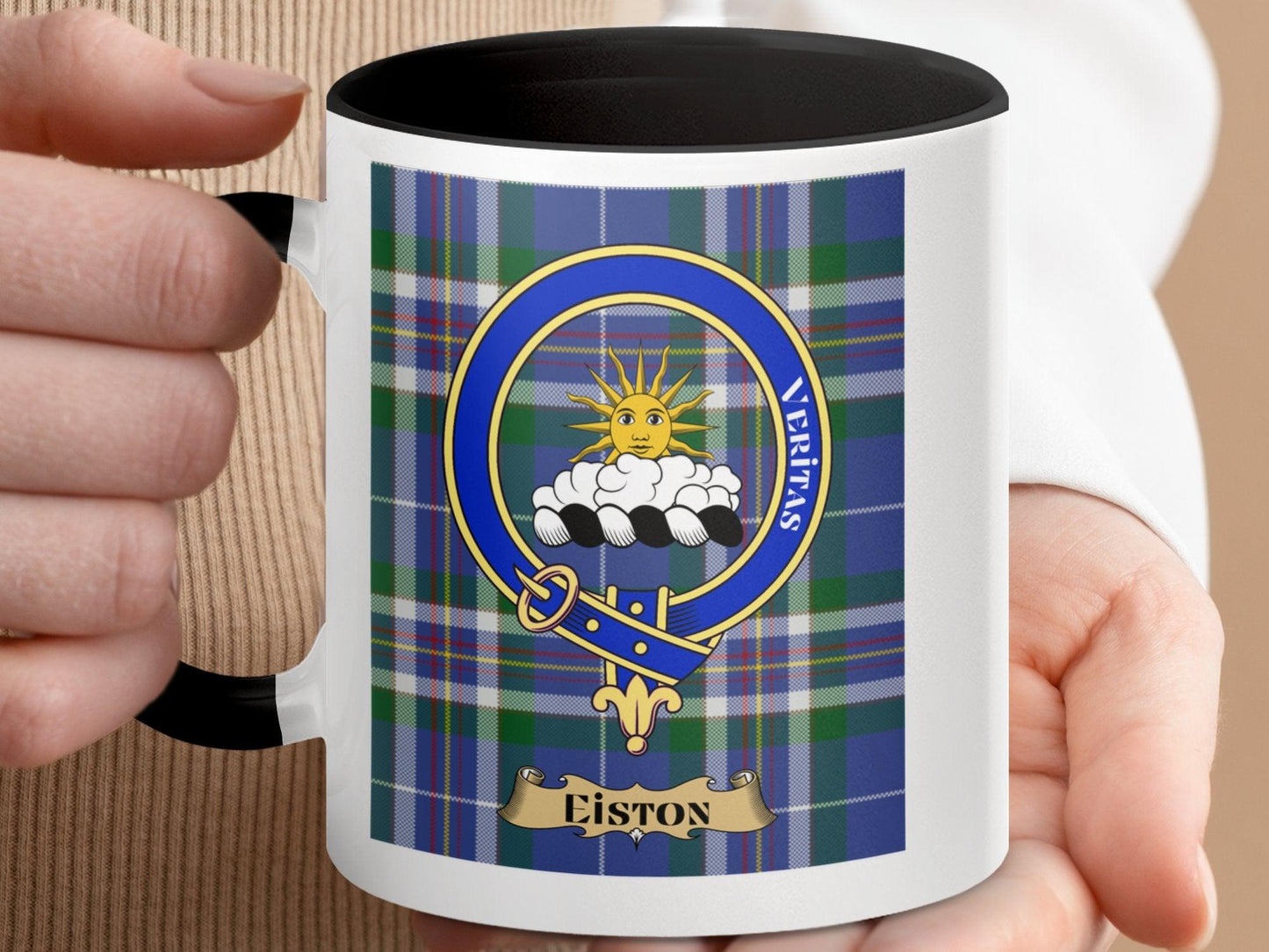 Stylish Scottish Clan Crest Plaid Mug for Unique Gifts - Living Stone Gifts