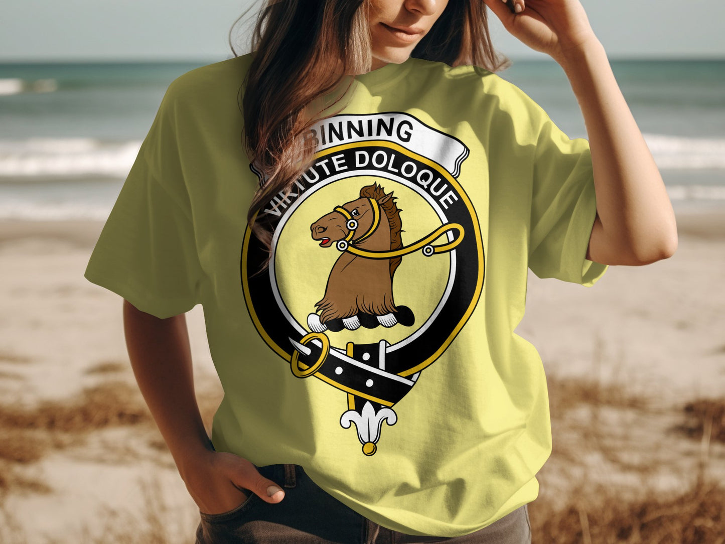 Binning Scottish Clan Crest T-Shirt Perfect for Highland Games - Living Stone Gifts