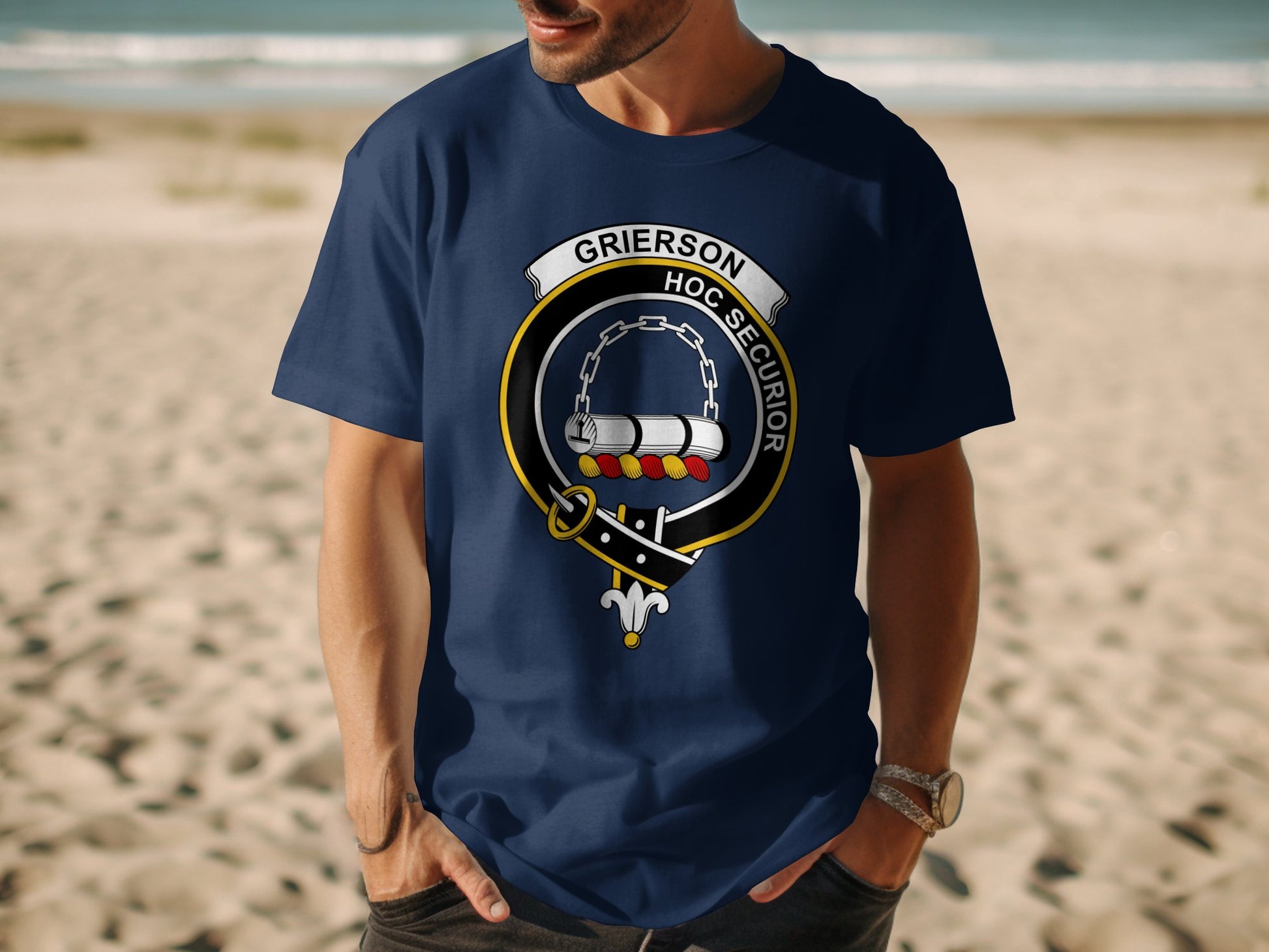 Grierson Scottish Clan Crest Highland Games T-Shirt - Living Stone Gifts