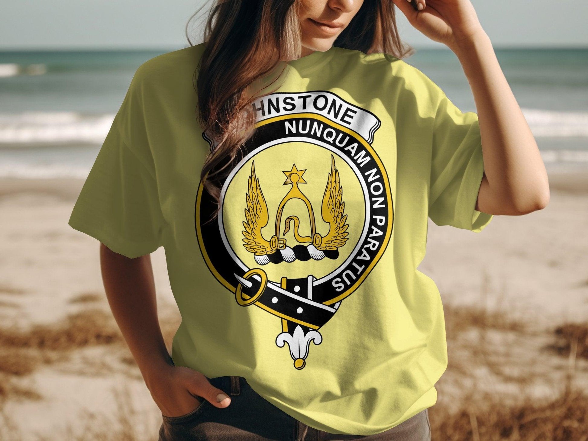Johnstone Clan Crest Highland Games Festival T-Shirt - Living Stone Gifts
