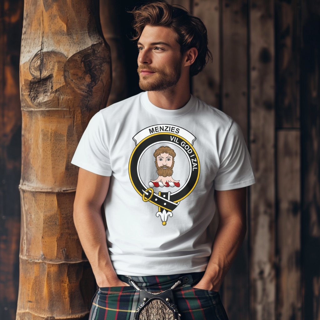 Menzies Clan Scottish Crest Heritage Highland Games T-Shirt - Living Stone Gifts