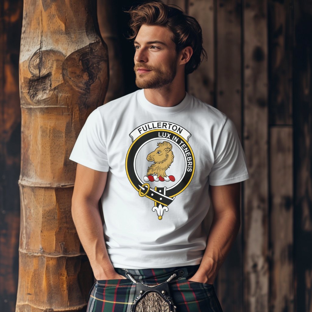 Fullerton Scottish Clan Crest T-Shirt - Living Stone Gifts