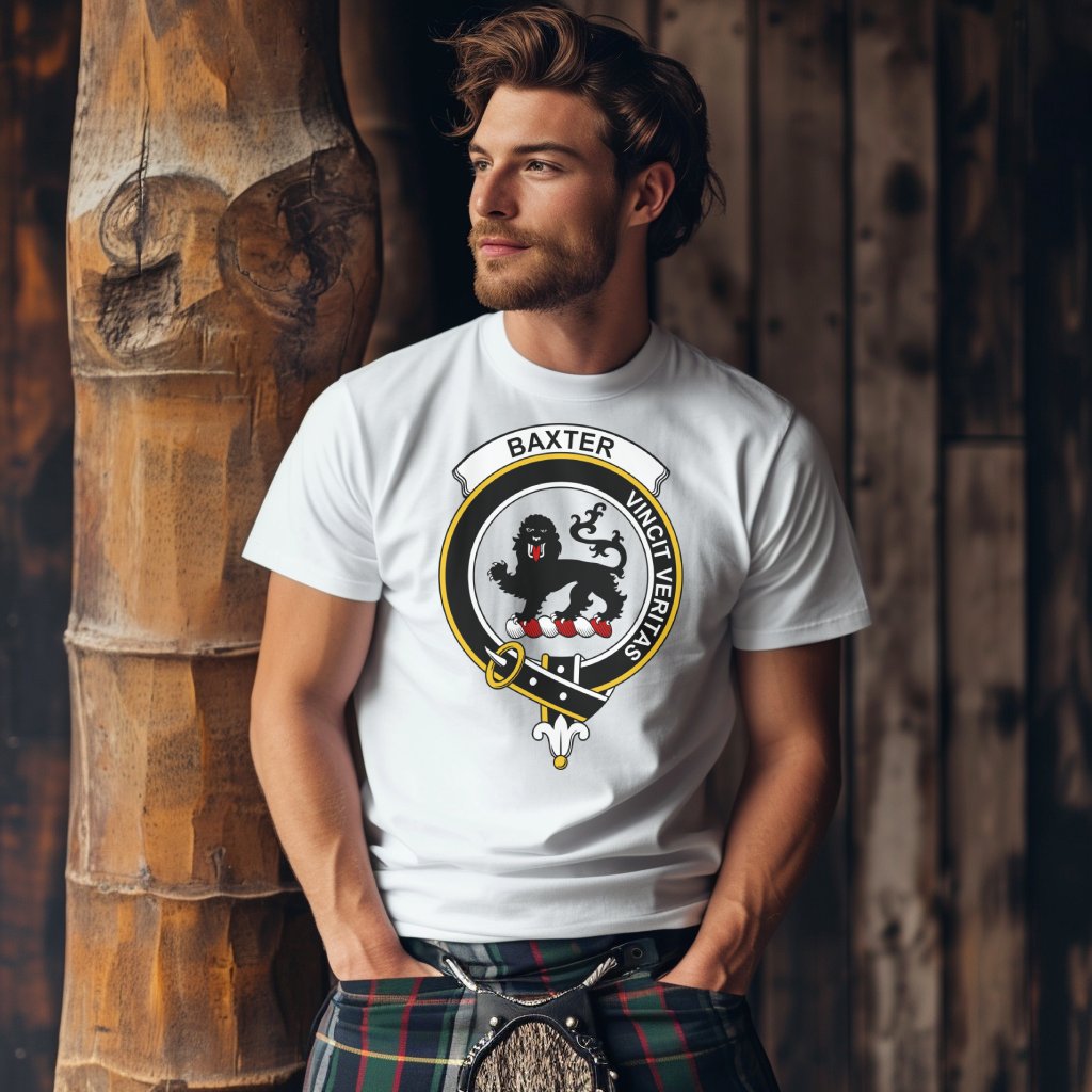 Baxter Scottish Clan Crest Highland Games T-Shirt - Living Stone Gifts