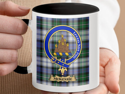 McKenzie Clan Crest Design Scottish Tartan Plaid Mug - Living Stone Gifts