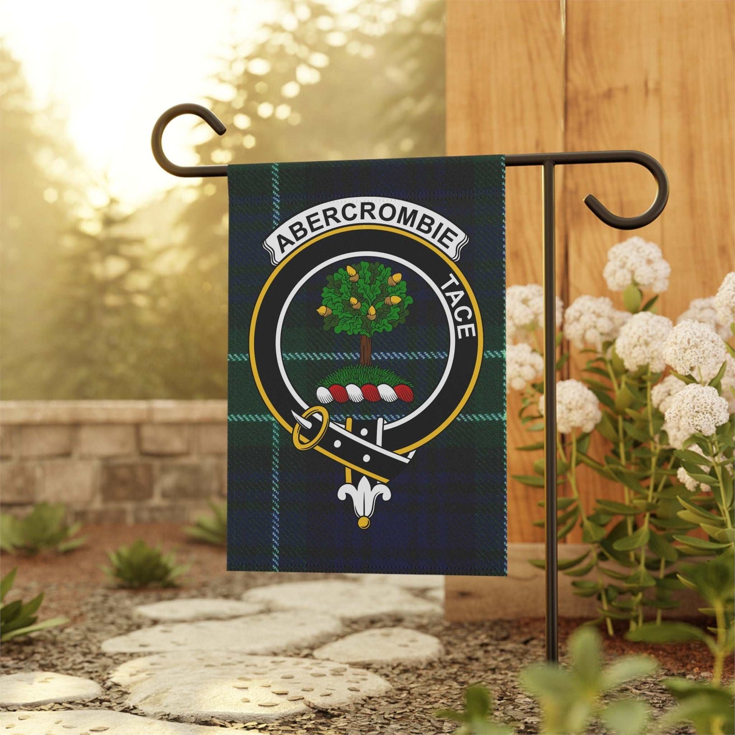 Abercrombie Clan Scottish Tartan Garden Flag