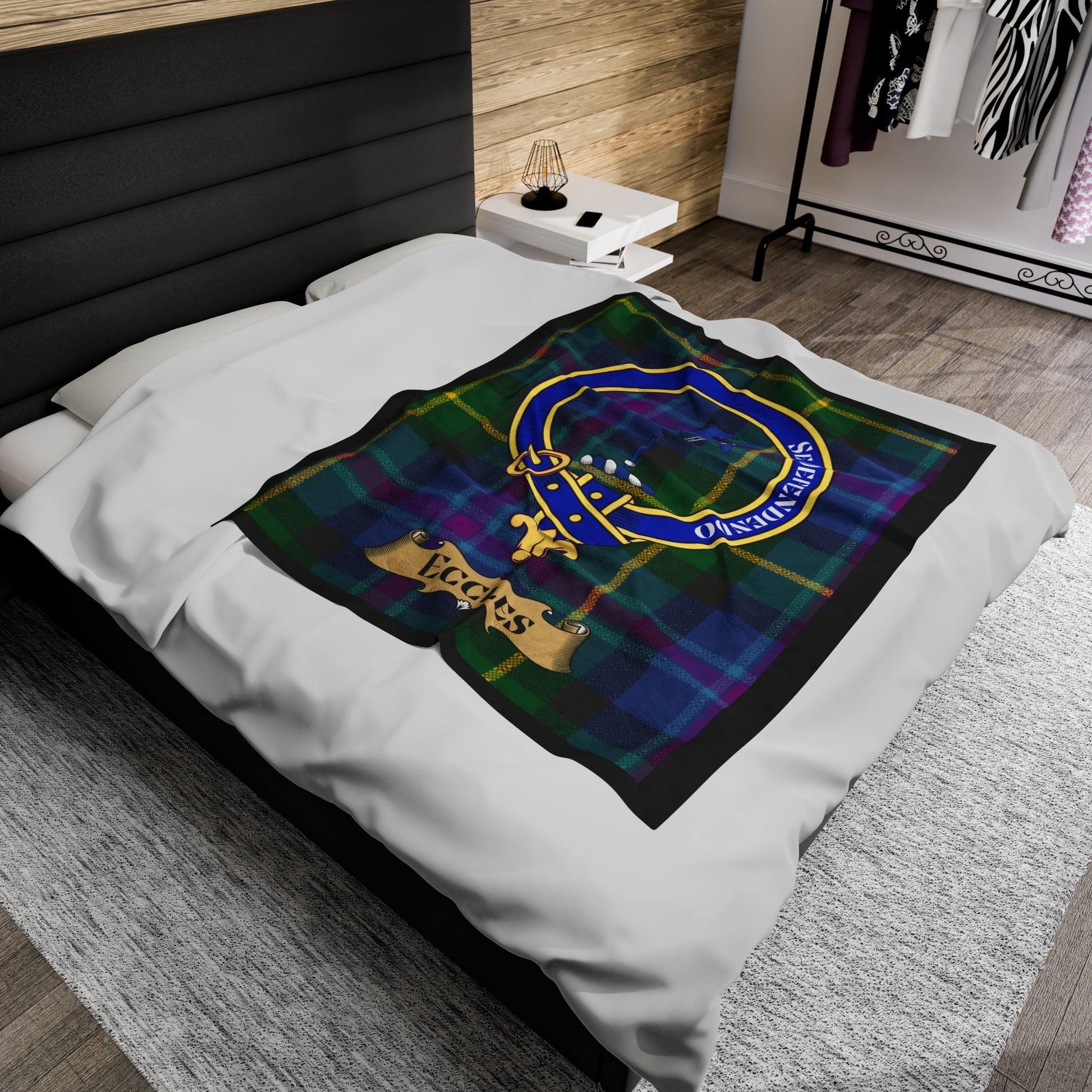 Dyce Clan Tartan Blanket | Scottish Clan Crest Plaid Throw