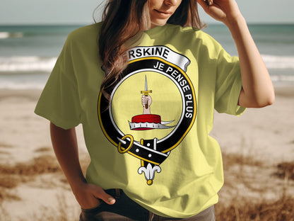 Erskine Scottish Clan Crest Highland Games T-Shirt - Living Stone Gifts