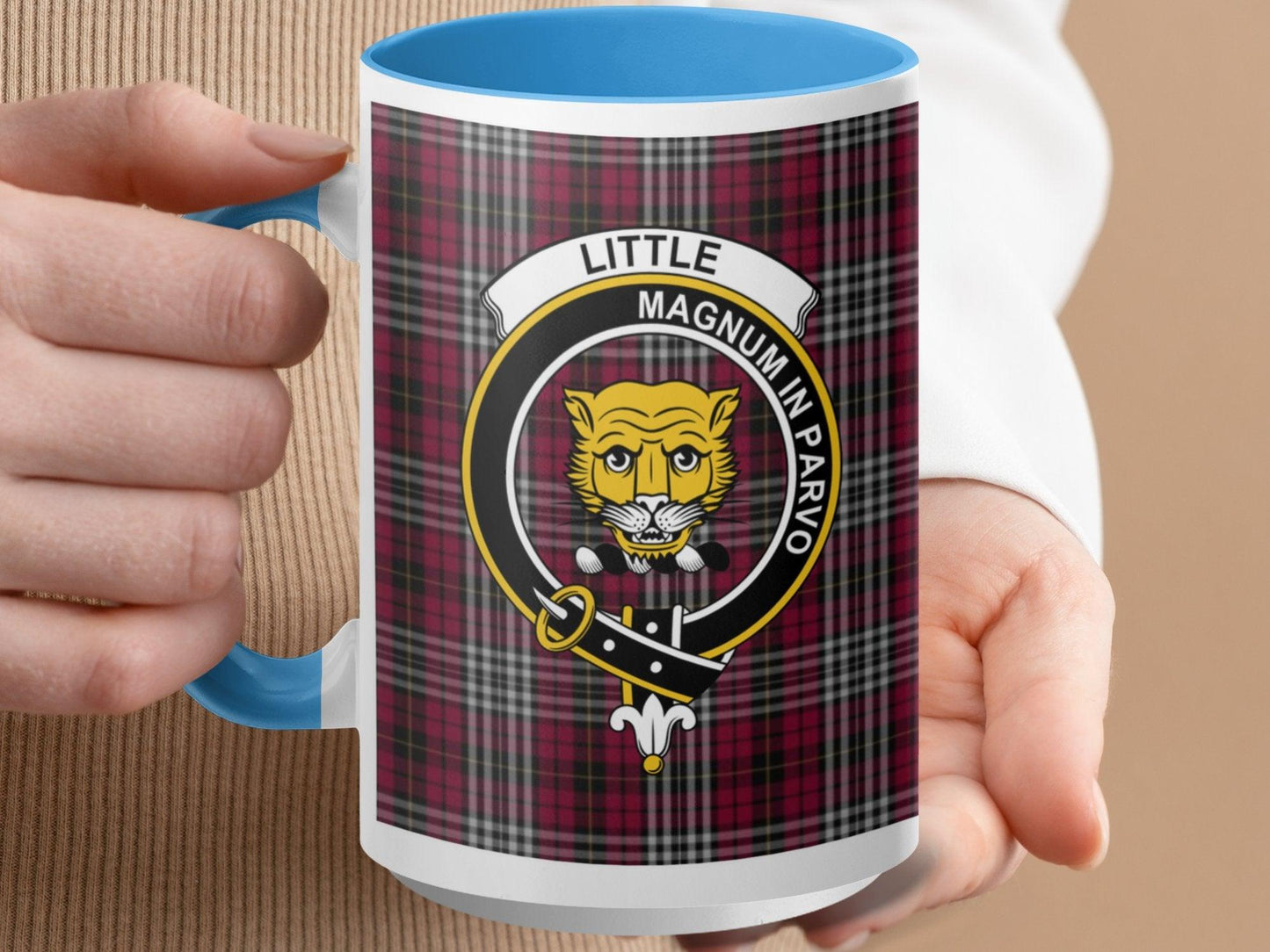 Scottish Clan Little Tartan with Crest Design Mug - Living Stone Gifts