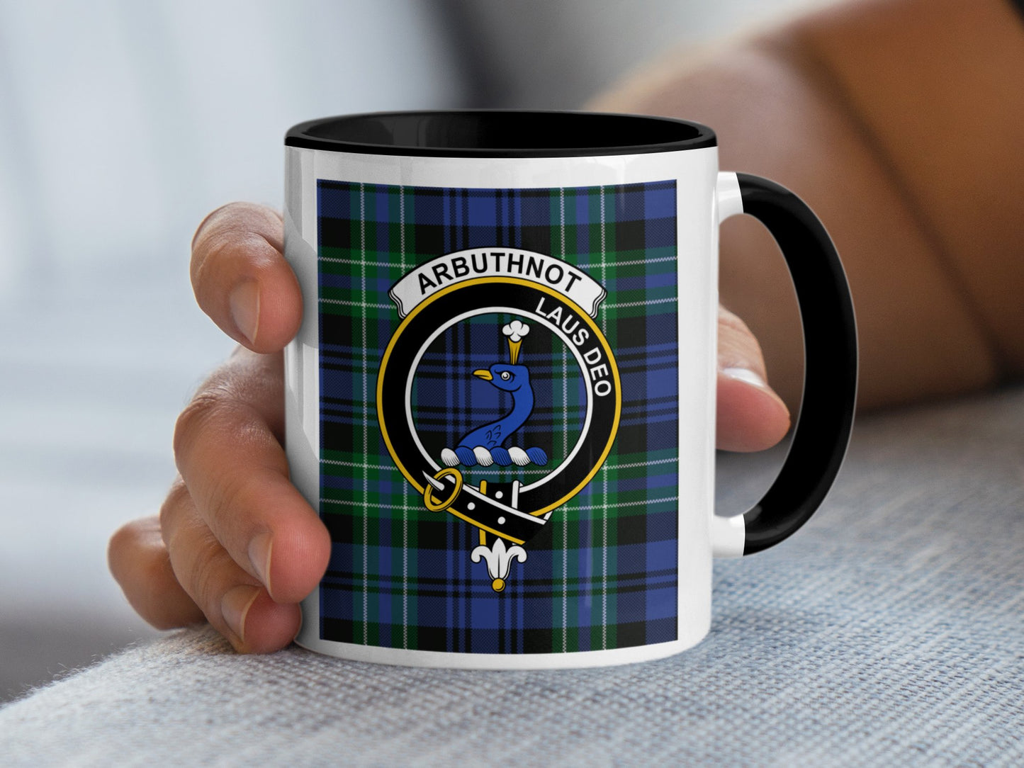 Scottish Clan Arbuthnot Crest Personalized Mug - Living Stone Gifts