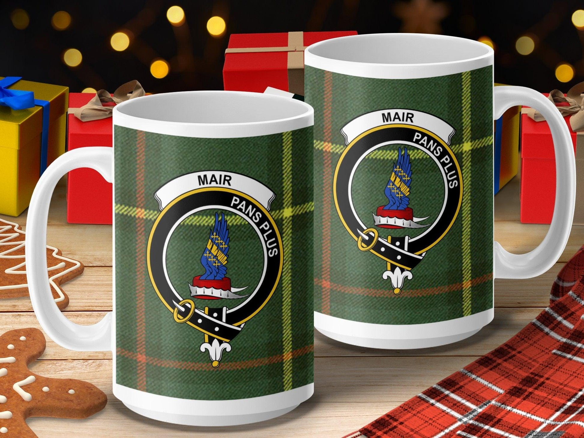 Mair Clan Crest Scottish Tartan Coffee Mug - Living Stone Gifts