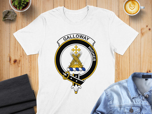 Galloway Scottish Clan Crest Highland Games T-Shirt - Living Stone Gifts