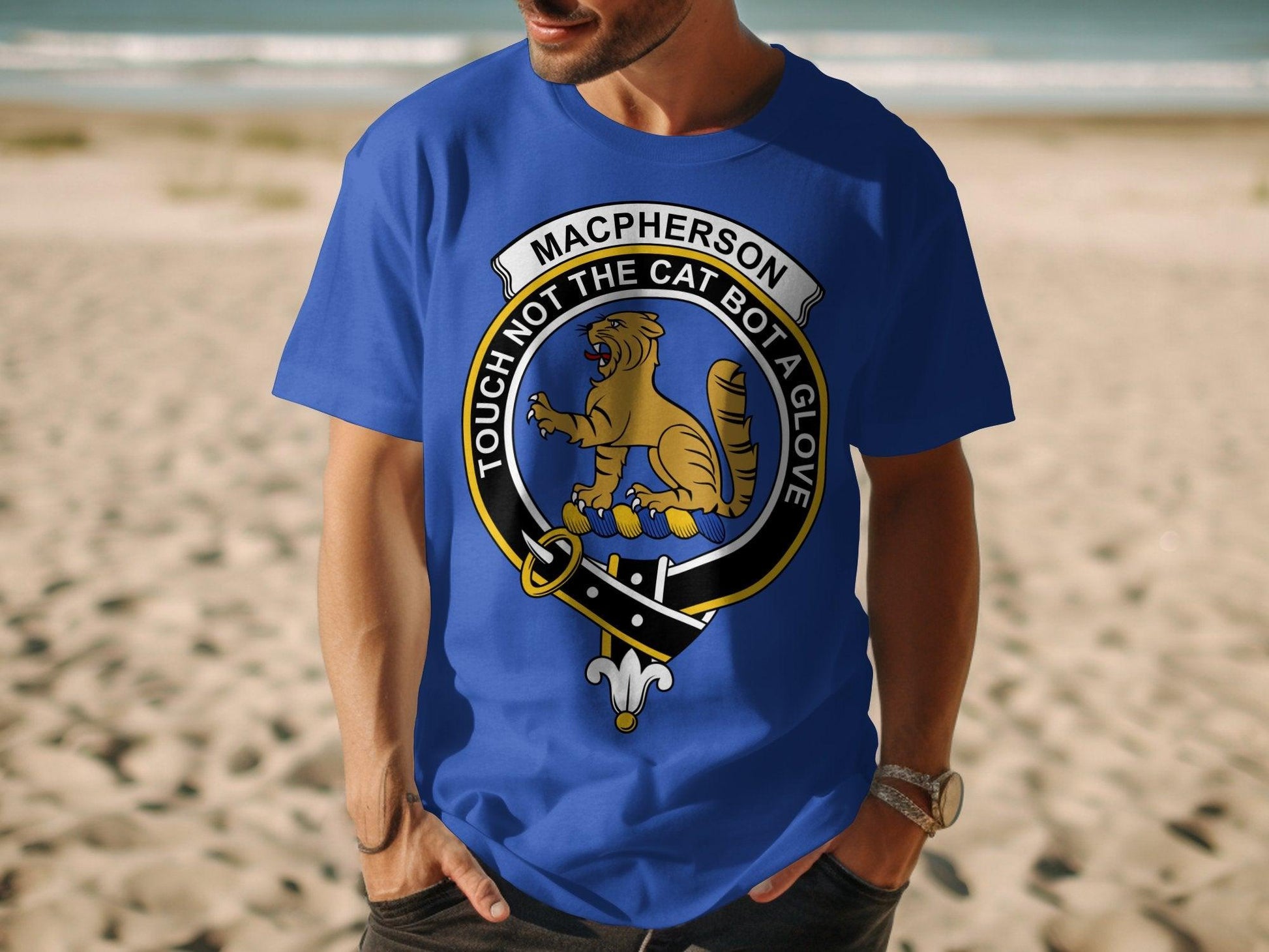 Macpherson Clan Crest Highland Games Inspired T-Shirt - Living Stone Gifts