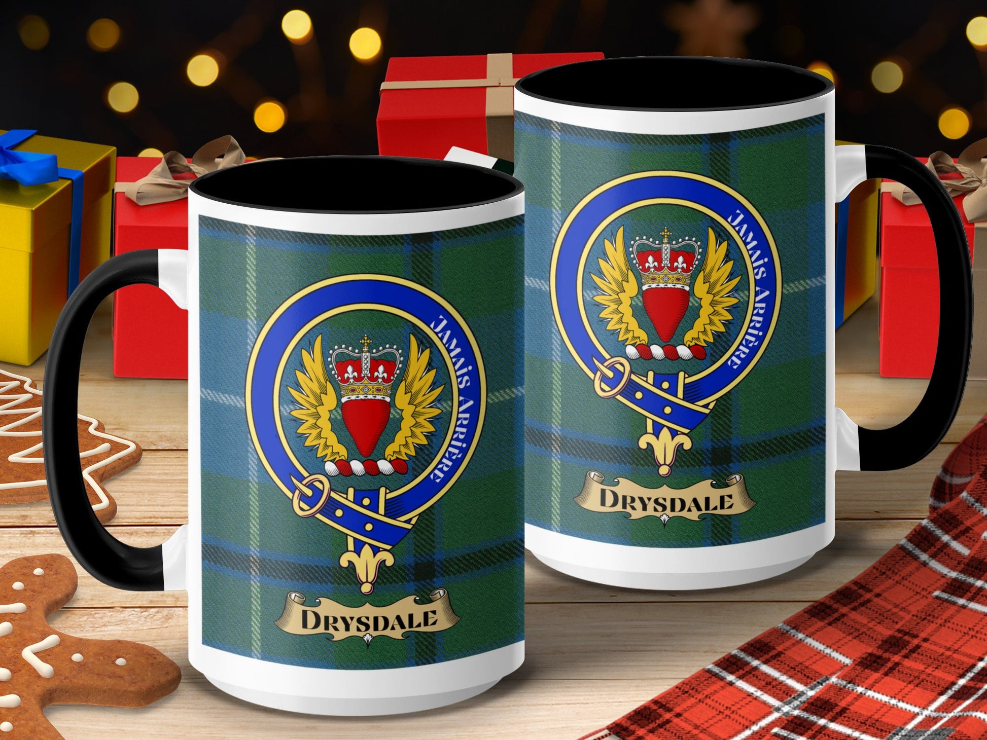 Drysdale Scottish Tartan Crest Classic Mug - Living Stone Gifts