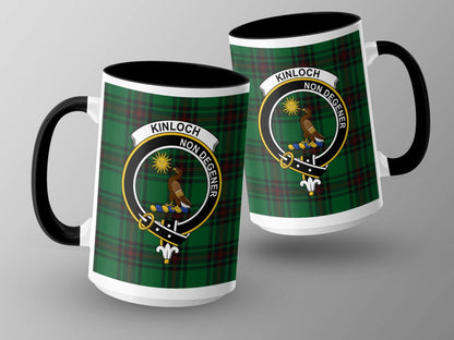 Scottish Kinloch Clan Crest Tartan Gift Mug - Living Stone Gifts