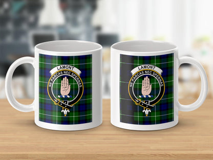Scottish Clan Lamont Tartan Crest Plaid Design Mug - Living Stone Gifts