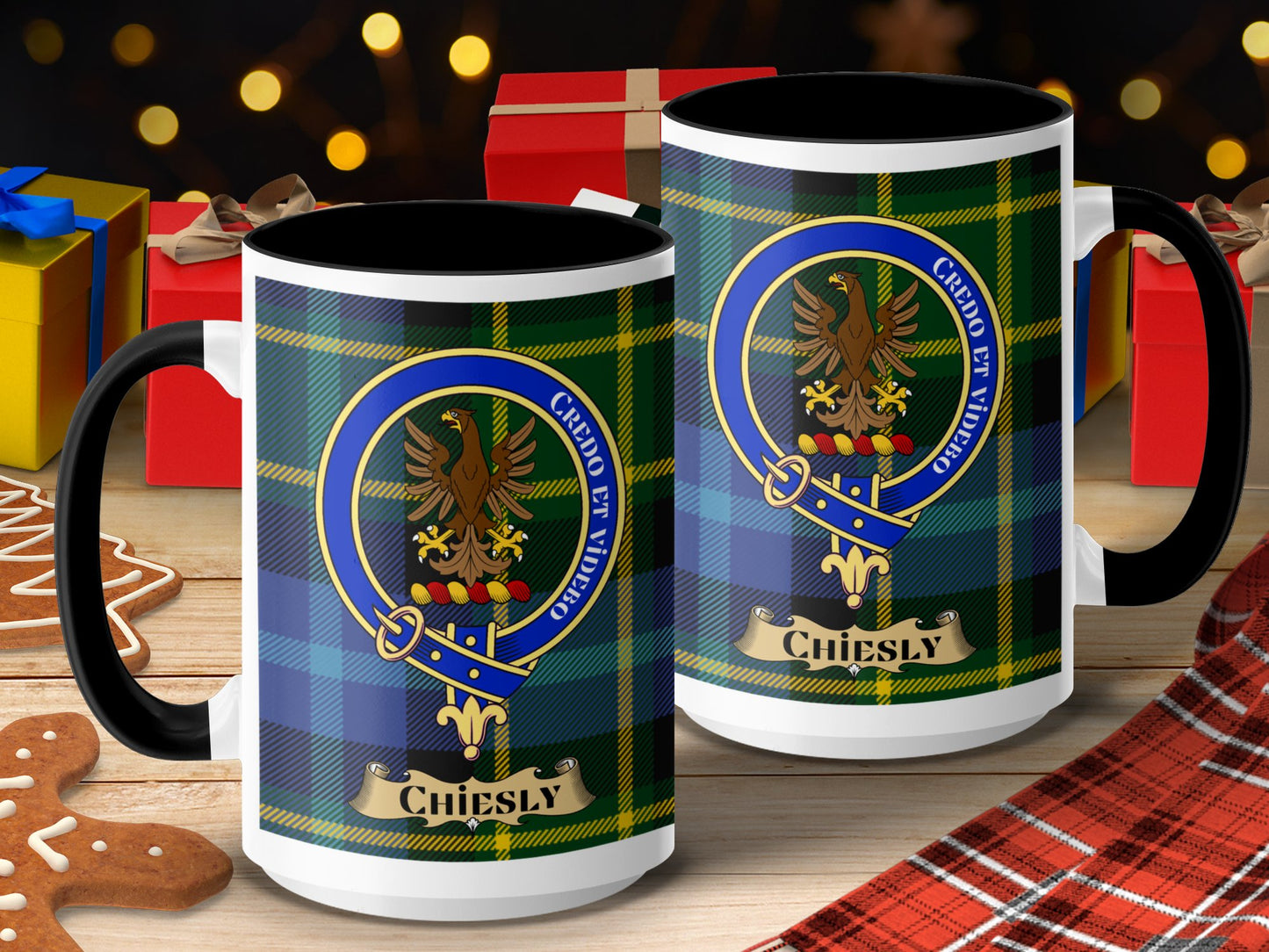 Clan Chiefly Scottish Tartan Crest Mug - Living Stone Gifts