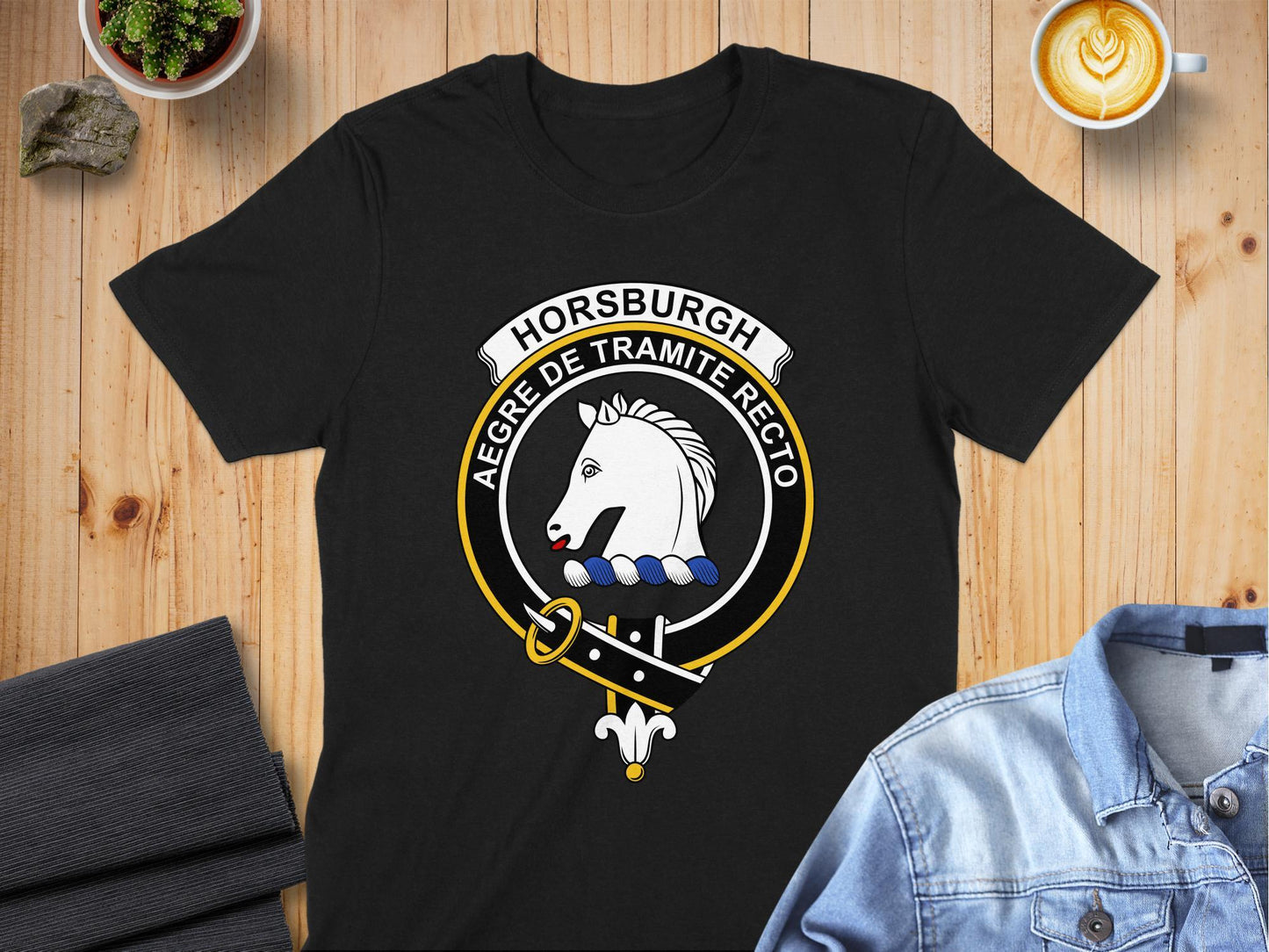 Horsburgh Clan Crest Highland Games Festival T-Shirt - Living Stone Gifts