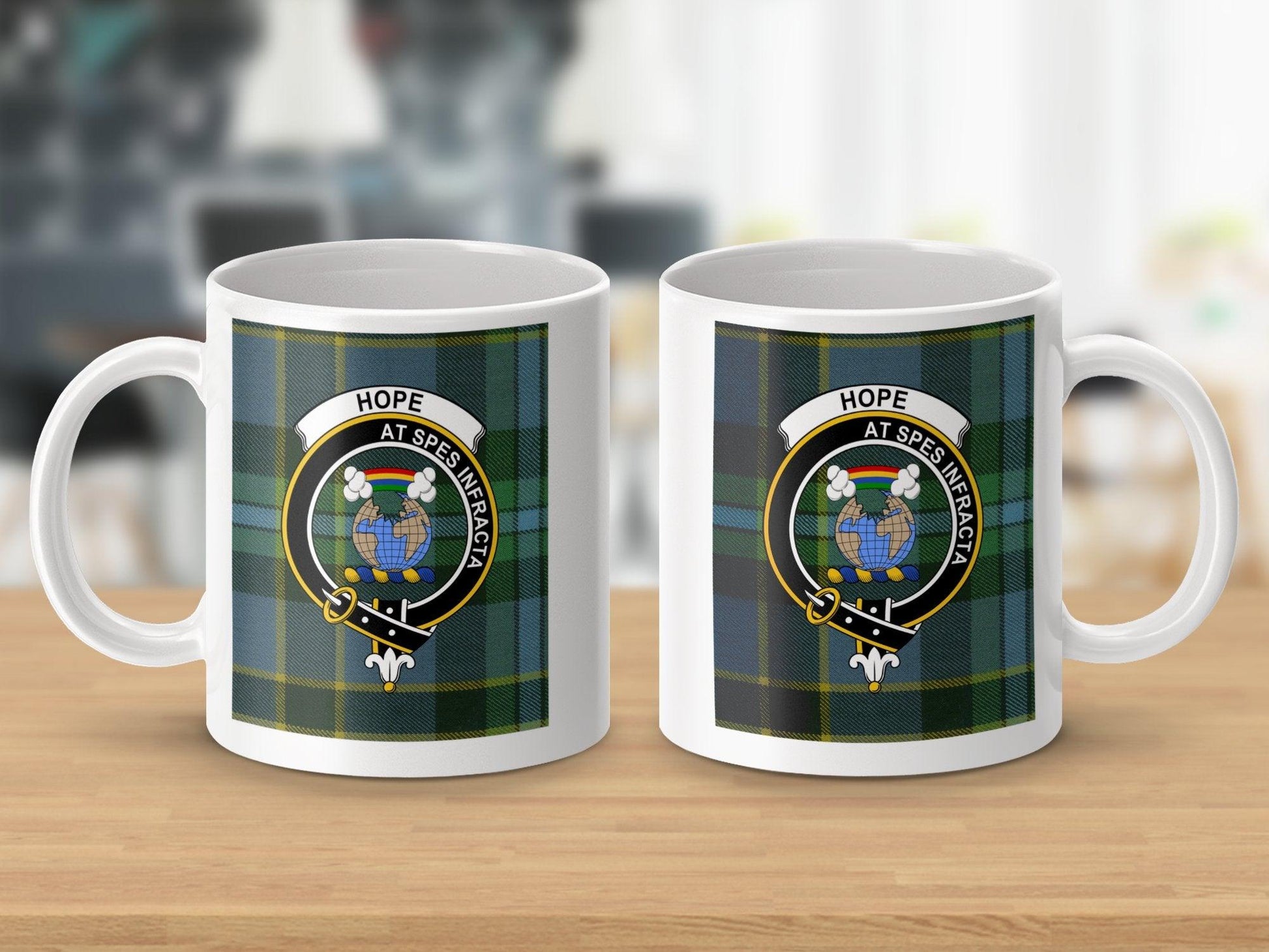 Unique Scottish Clan Tartan Crest Design Mug - Living Stone Gifts
