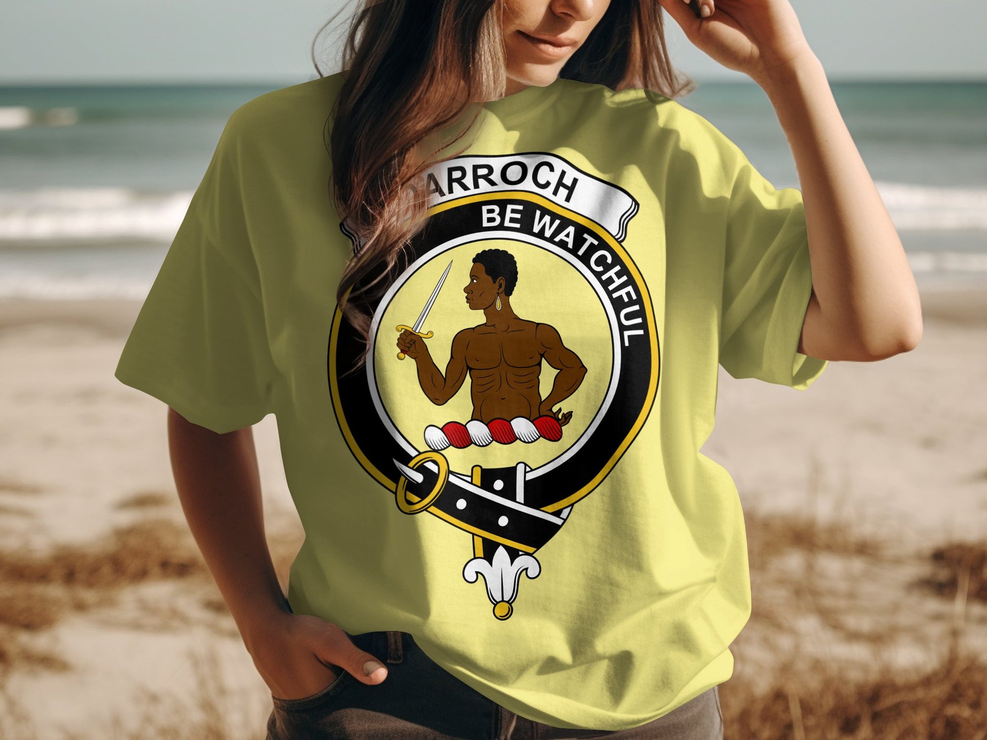 Darroch Scottish Clan Crest T-Shirt for Highland Games - Living Stone Gifts