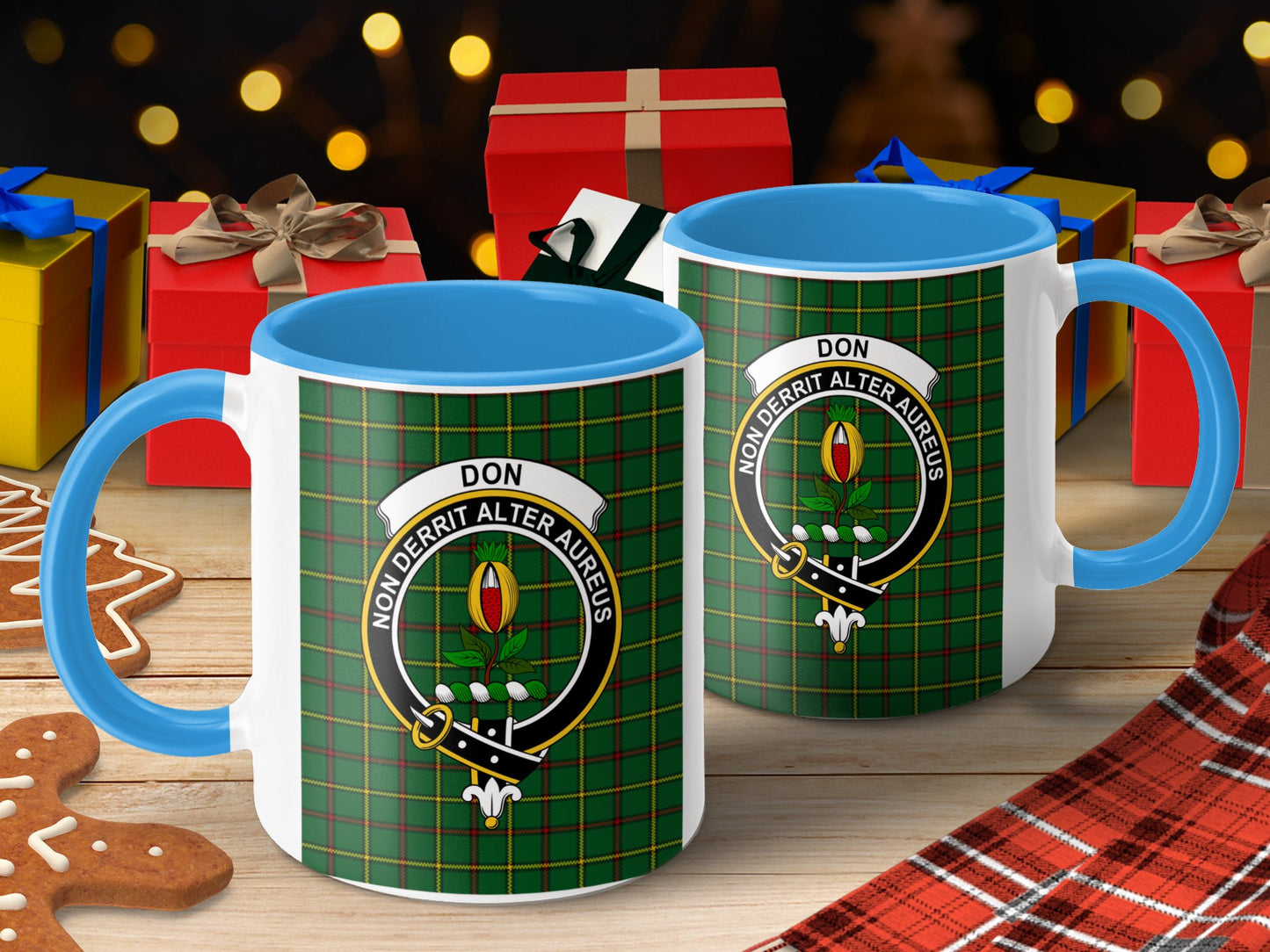 Clan Don Scottish Tartan Crest Heraldry Mug - Living Stone Gifts