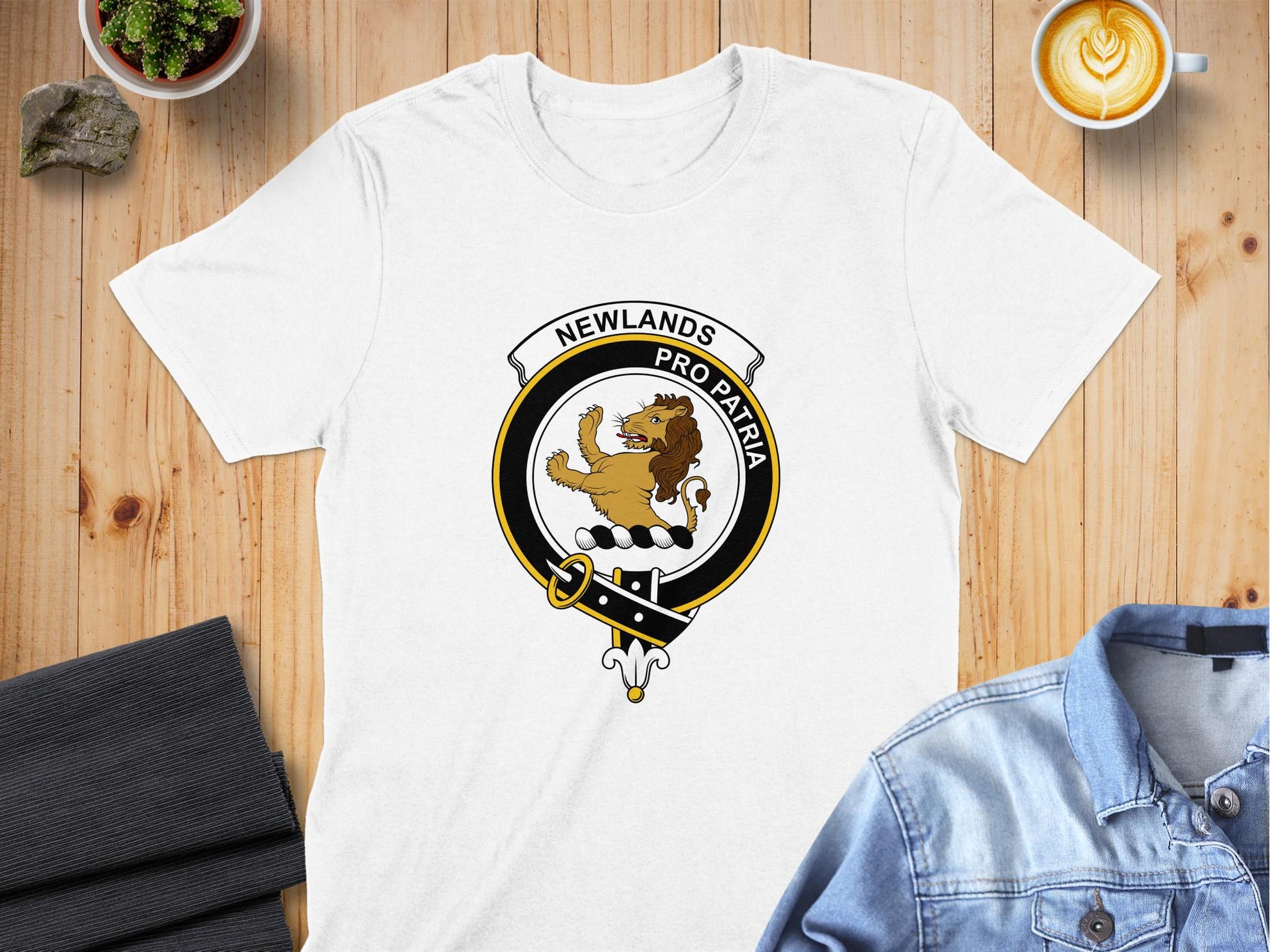 Newlands Scottish Clan Crest Highland Games T-Shirt - Living Stone Gifts