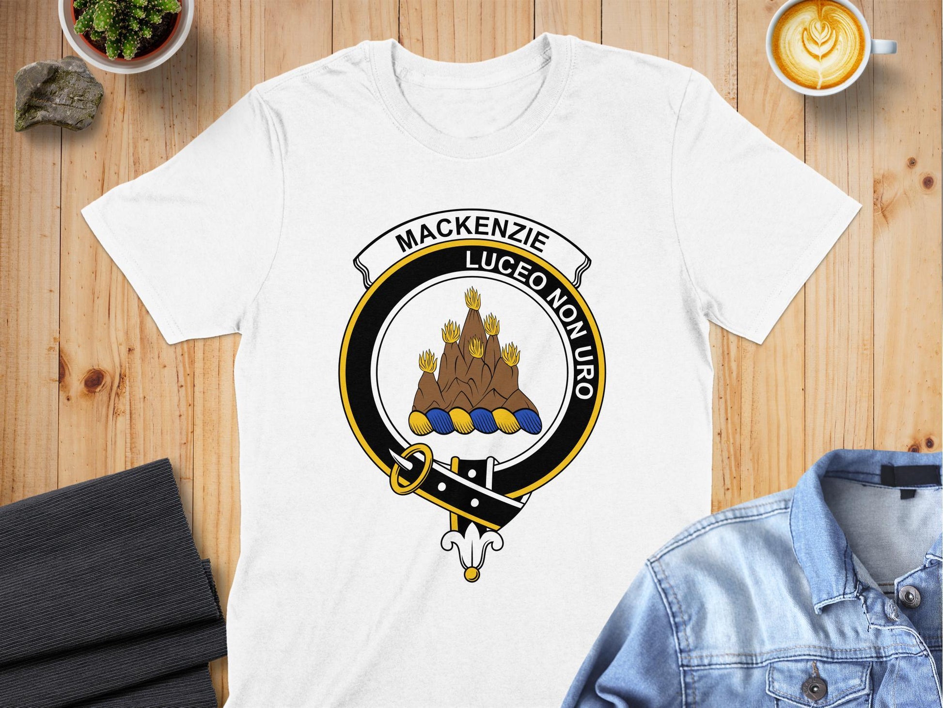 Mackenzie Clan Crest Highland Games Festive T-Shirt - Living Stone Gifts