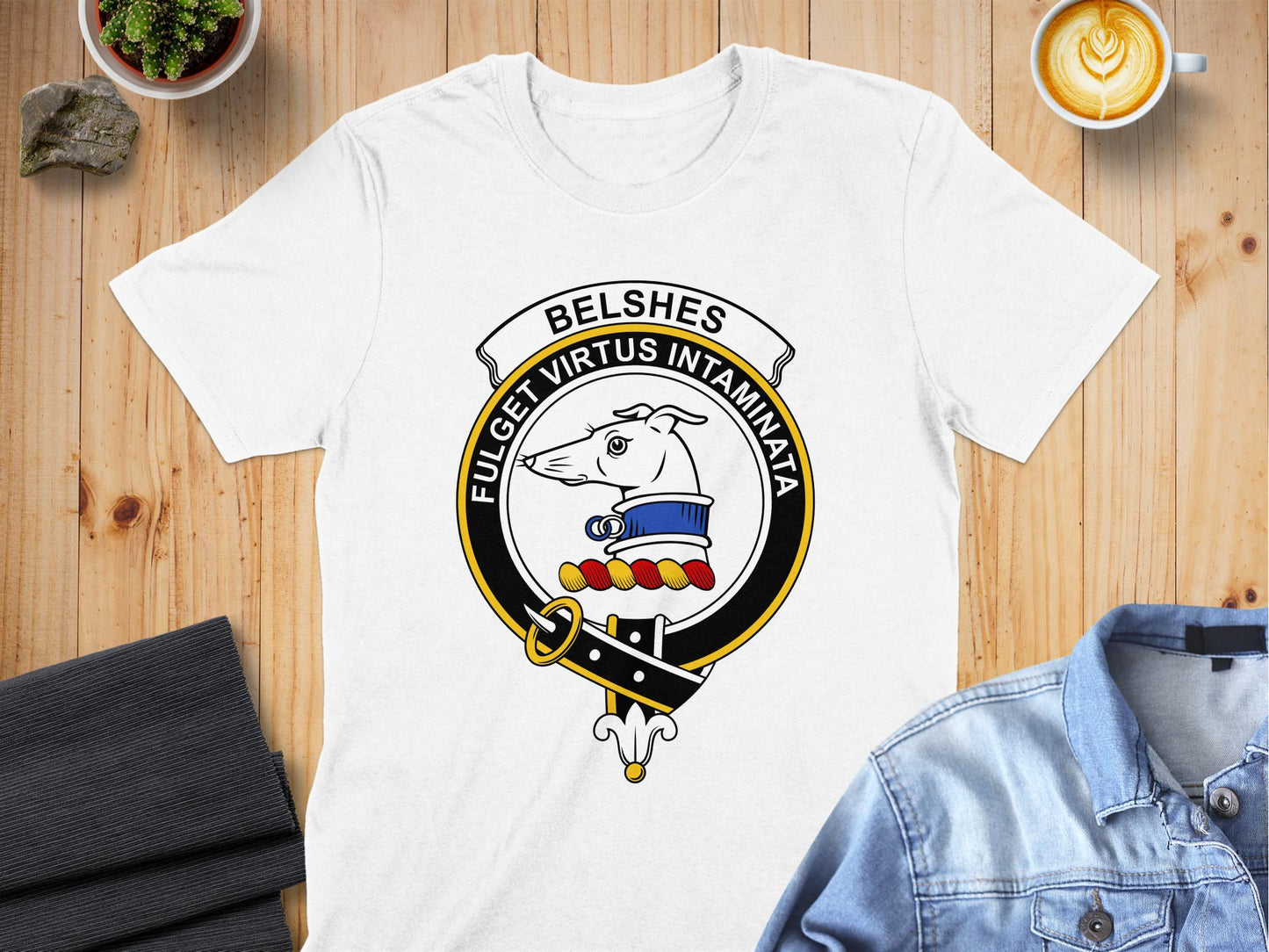 Belsches Scottish Clan Crest Highland Games T-Shirt - Living Stone Gifts