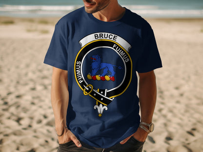 Bruce Scottish Clan Crest Highland Games T-Shirt - Living Stone Gifts