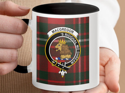 MacGregor Scottish Clan Tartan Crest Plaid Design Mug - Living Stone Gifts