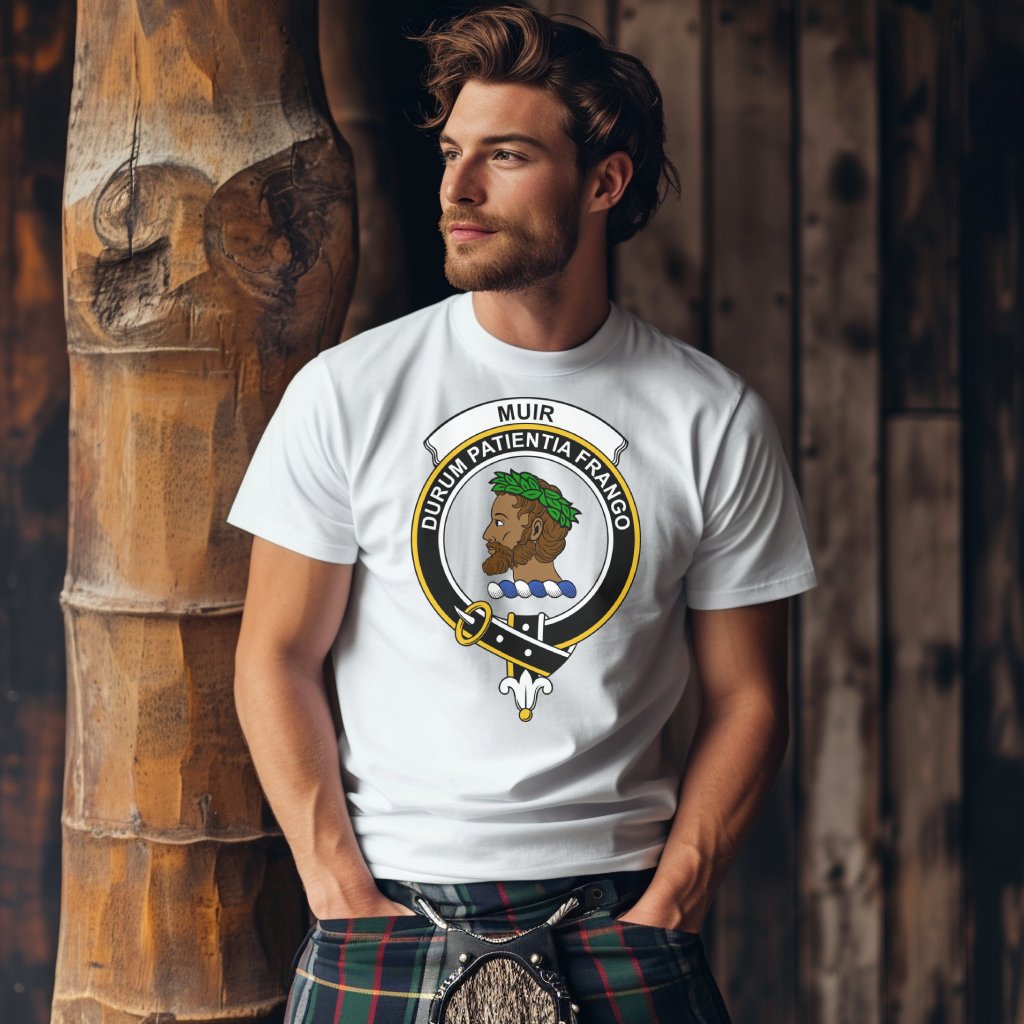 Muir Scottish Clan Crest Highland Games T-Shirt - Living Stone Gifts