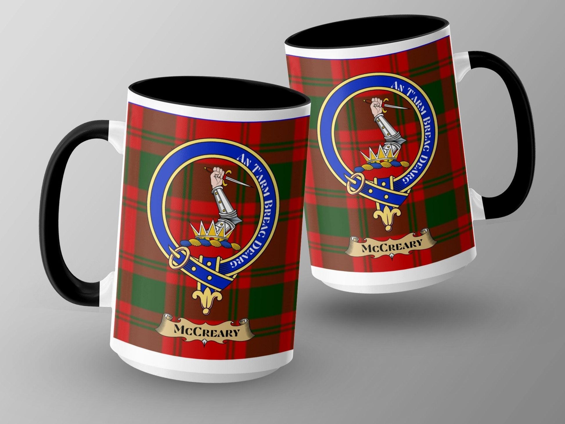 McCreary Clan Crest Tartan Mug - Living Stone Gifts