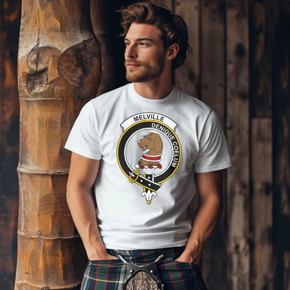 Melville Clan Scottish Crest T-Shirt - Living Stone Gifts