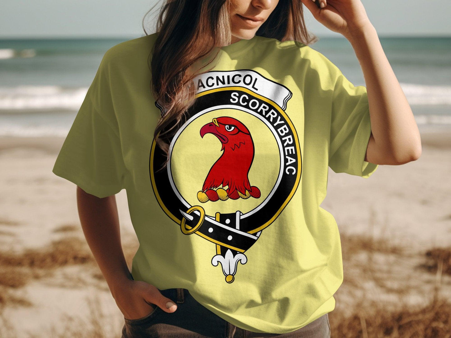 MacNicol Scorrybreac Clan Crest Highland Games T-Shirt - Living Stone Gifts