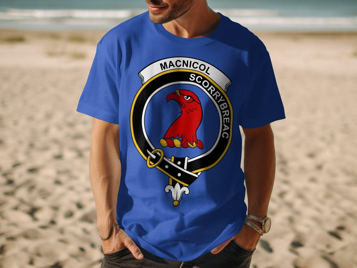 MacNicol Scorrybreac Clan Crest Highland Games T-Shirt - Living Stone Gifts