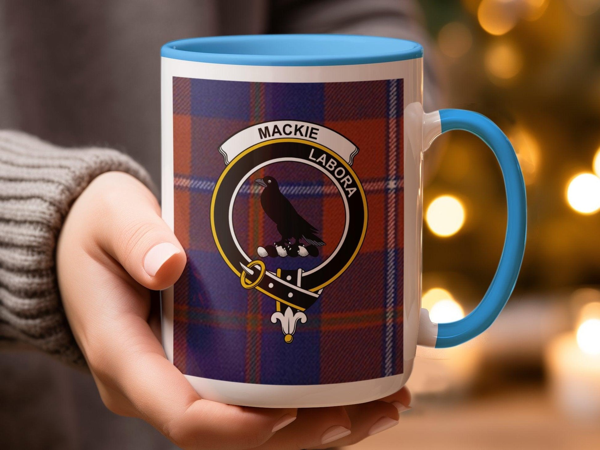 Scottish Mackie Tartan Clan Crest Plaid Design Mug - Living Stone Gifts