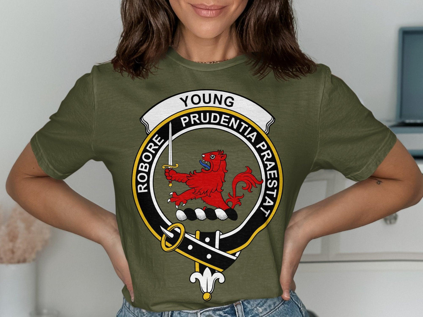 Classic Scottish Clan Crest Design Young T-Shirt - Living Stone Gifts