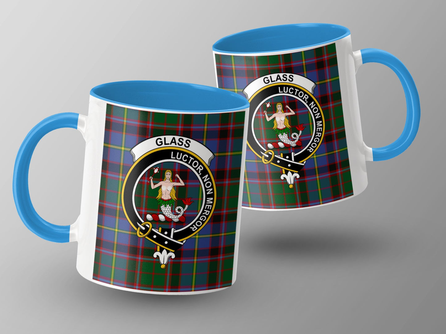 Clan Glass Scottish Tartan Crest Mug - Living Stone Gifts