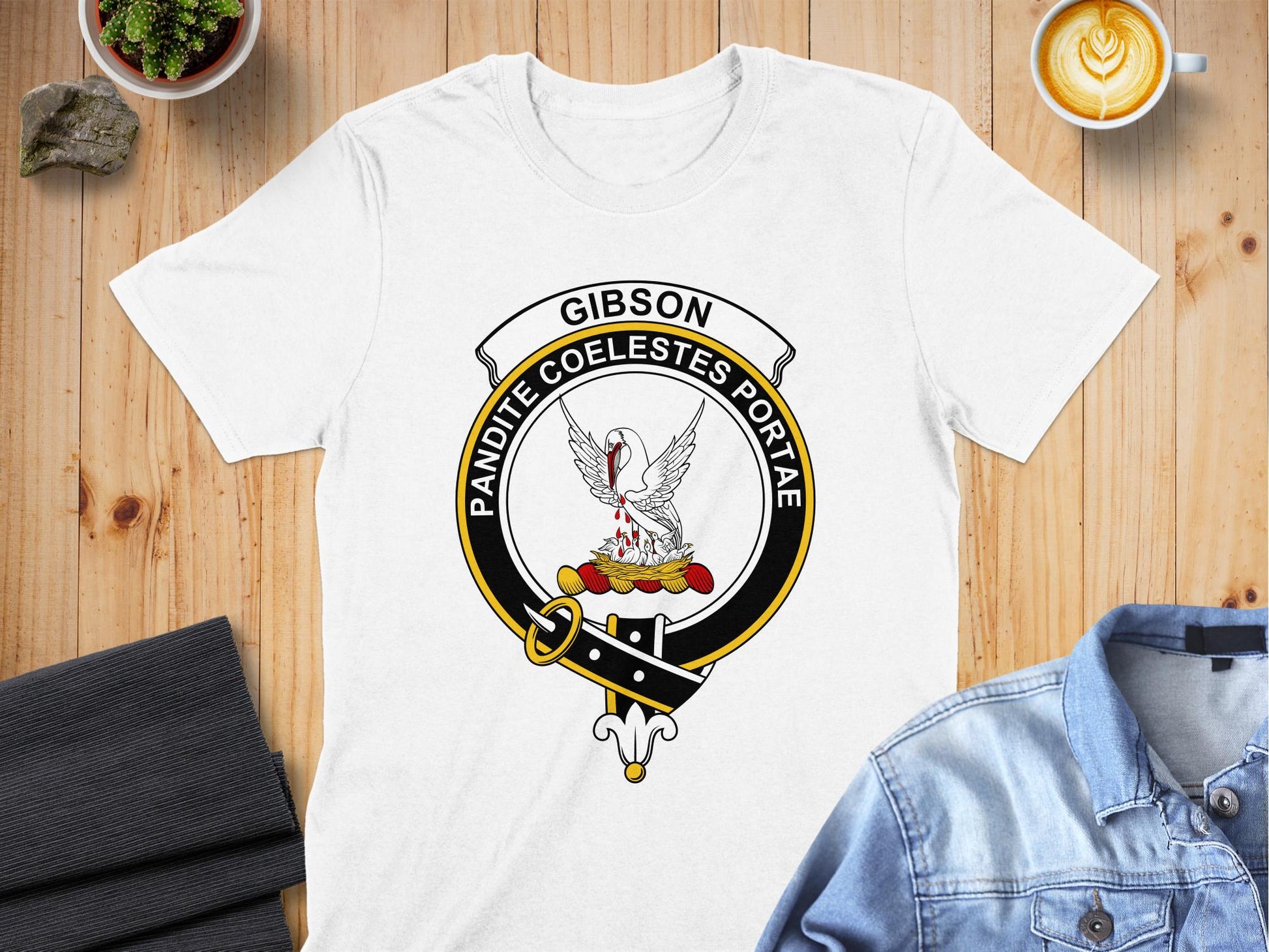 Gibson Scottish Clan Crest Highland Games T-Shirt - Living Stone Gifts