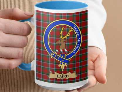 Scottish Clan Laird Crest Plaid Design Gift Mug - Living Stone Gifts
