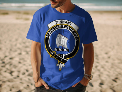 Scottish Clan Crest with Motto Tennant T-Shirt - Living Stone Gifts