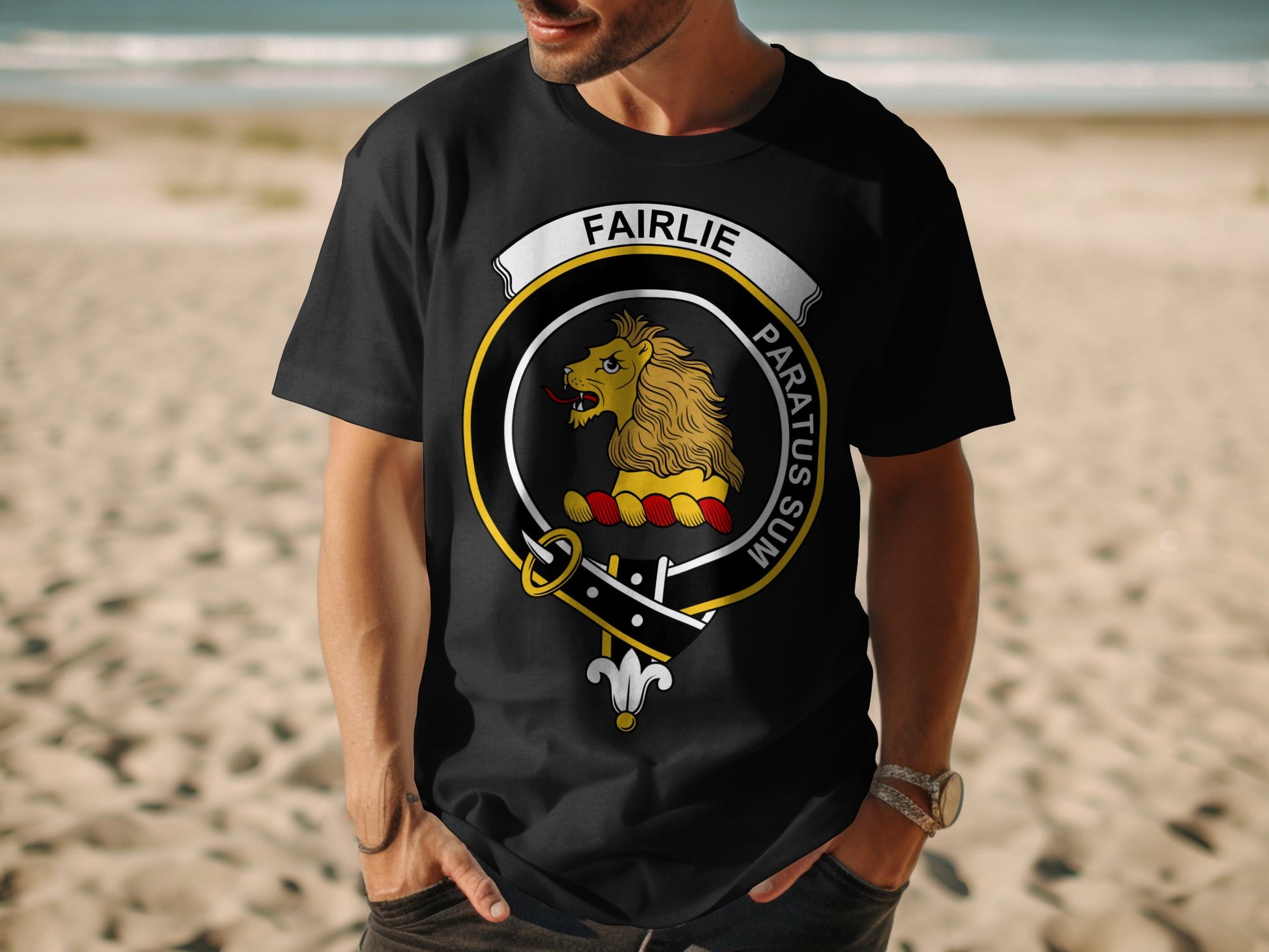 Fairlie Scottish Clan Crest Highland Games T-Shirt - Living Stone Gifts