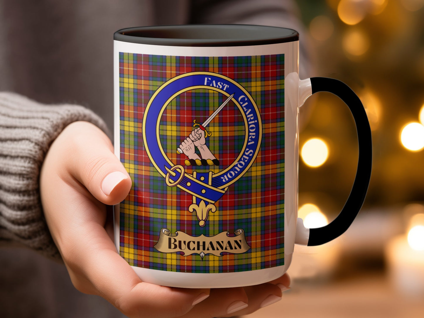 Beautiful Clan Buchanan Emblem Displayed Mug - Living Stone Gifts