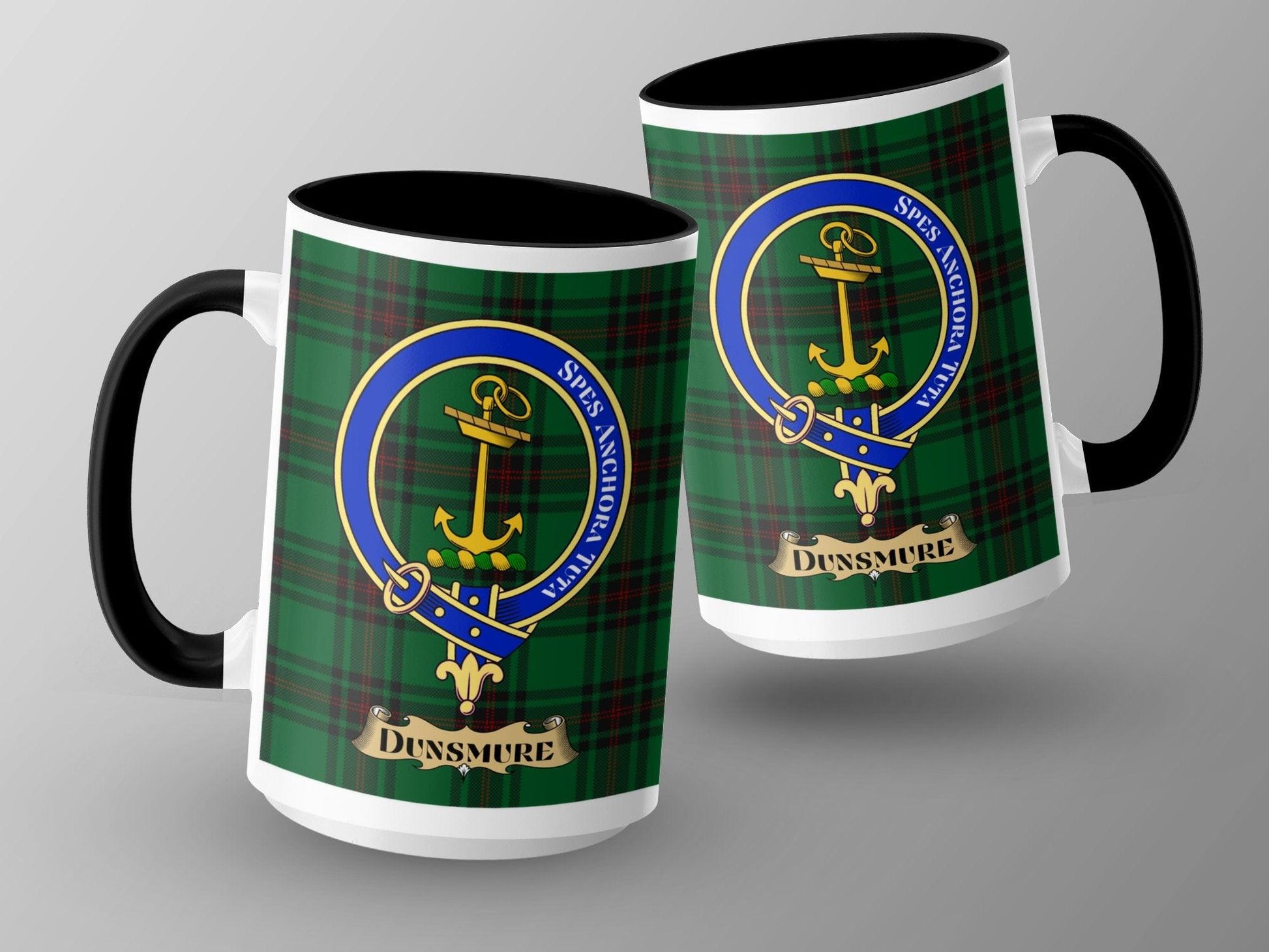 Dunsmure Scottish Clan Crest Tartan Heritage Mug - Living Stone Gifts