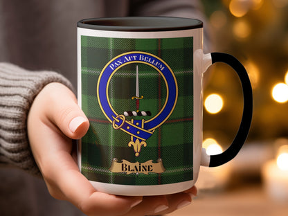 Traditional Scottish Thistle Design Clan Blaine Mug - Living Stone Gifts