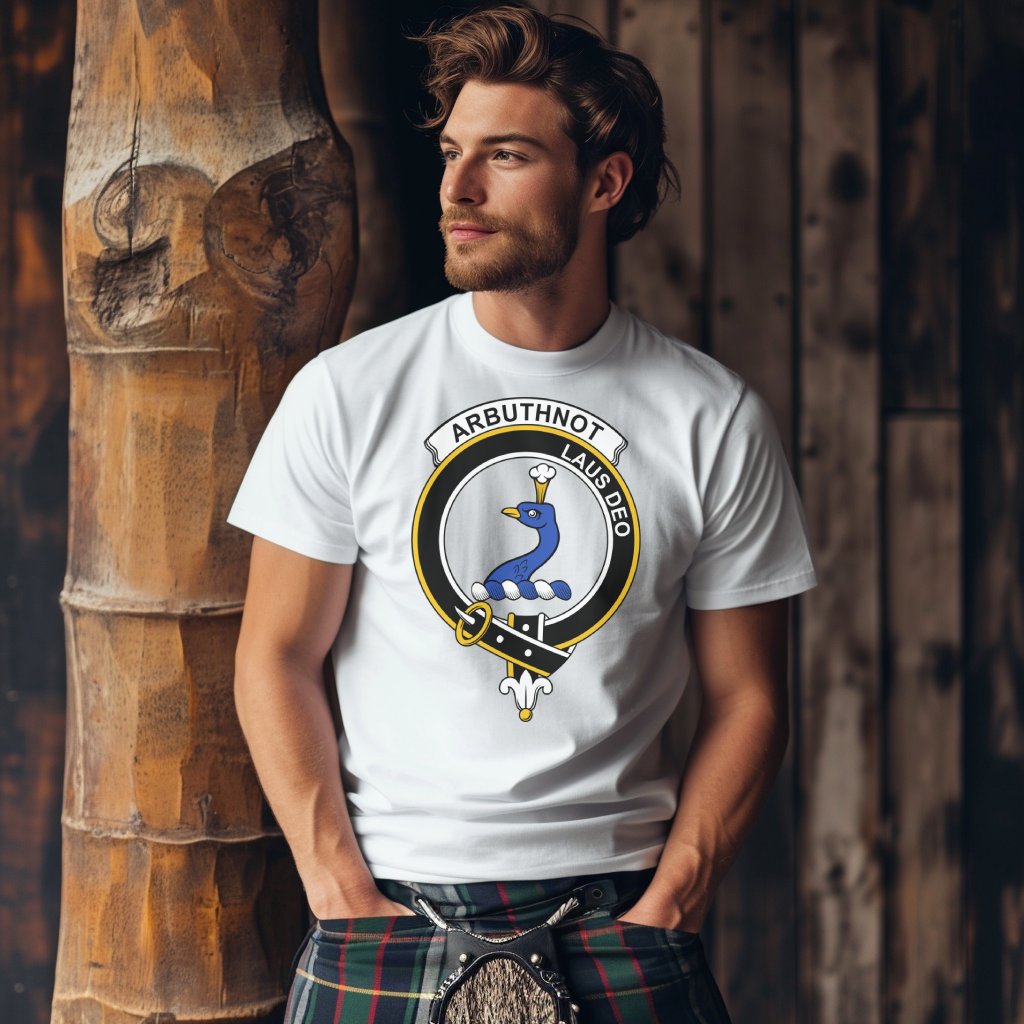 Arbuthnot Scottish Clan Crest Highland Games T-Shirt - Living Stone Gifts