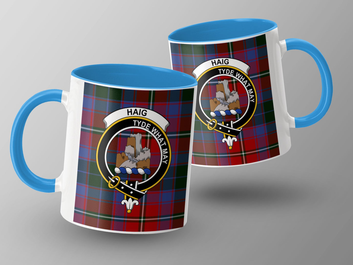 Clan Haig Scottish Tartan Crest Design Mug - Living Stone Gifts