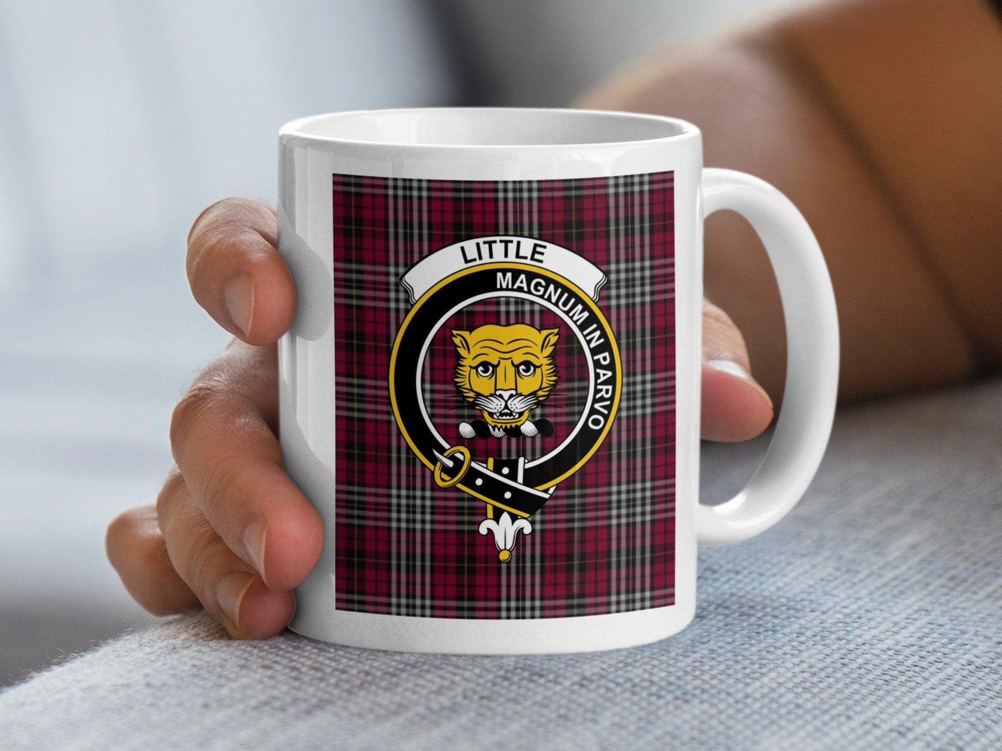 Scottish Clan Little Tartan with Crest Design Mug - Living Stone Gifts