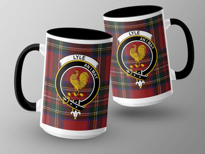 Lyle Scottish Clan Tartan Plaid Crest Design Mug - Living Stone Gifts