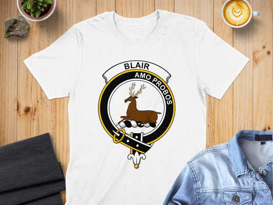 Blair Scottish Clan Crest Highland Games T-Shirt - Living Stone Gifts