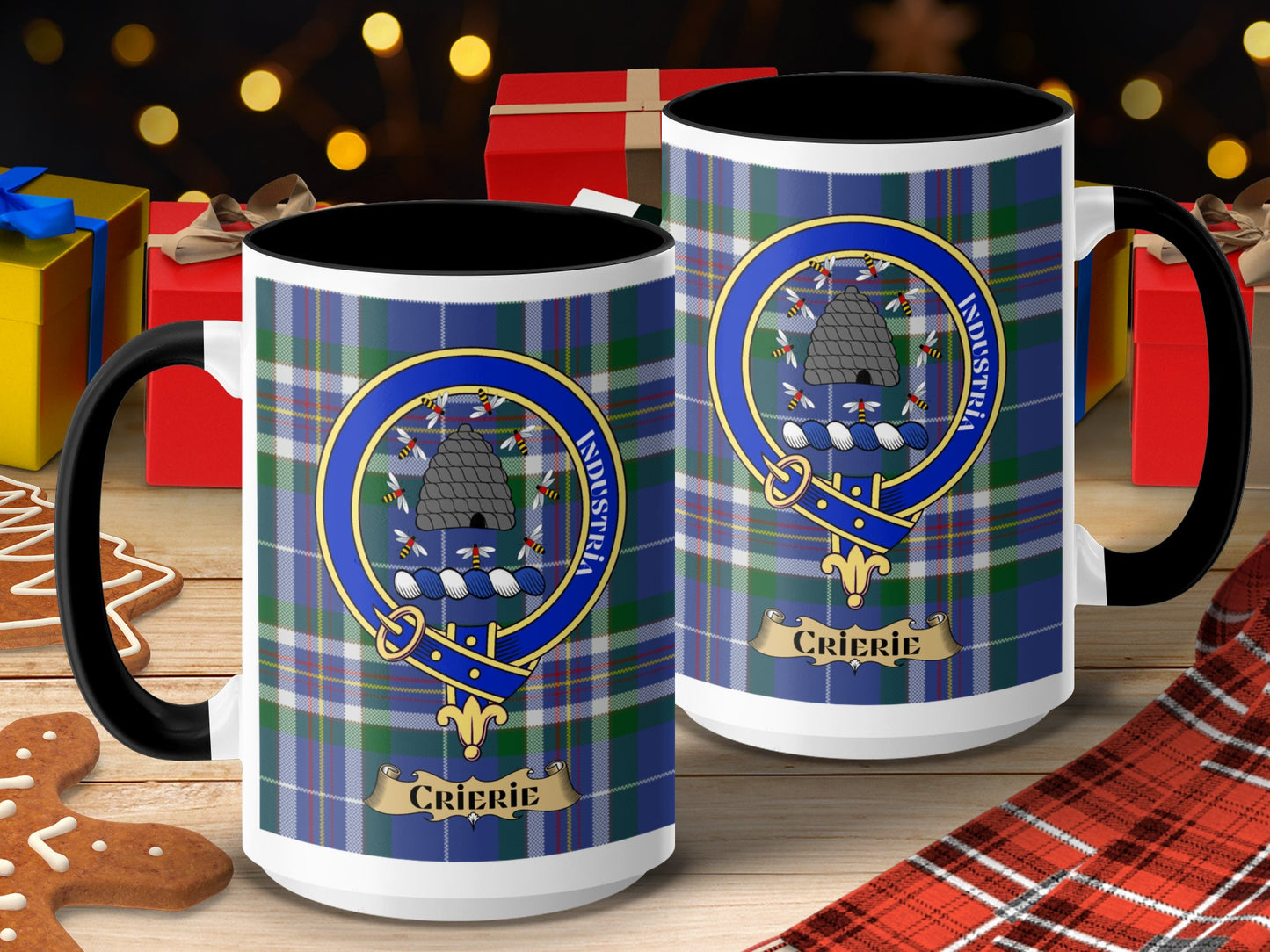 Clan Ferguson Crierie Scottish Tartan Crest Mug - Living Stone Gifts